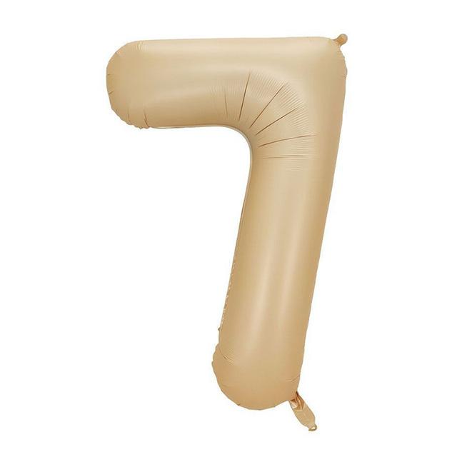 40" Karamel Rakam Folyo Balon - 7