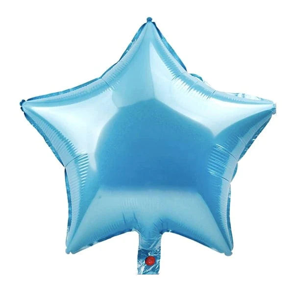 10" Turkuaz Yıldız Folyo Balon