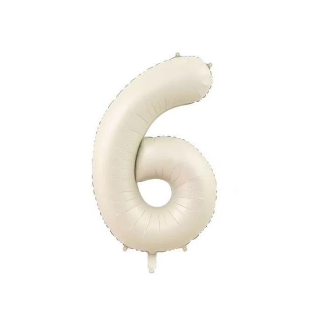 34" Krem Rakam Folyo Balon - 6