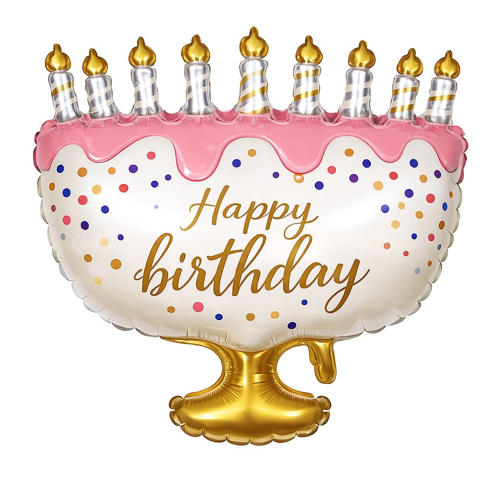 Gold Happy Birthday Pasta Folyo Balon