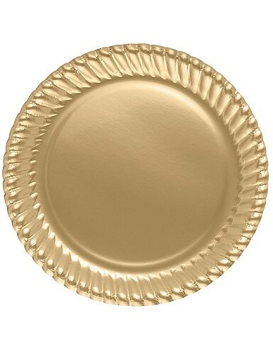 8 Kişilik Gold Karton Tabak + Bardak Seti