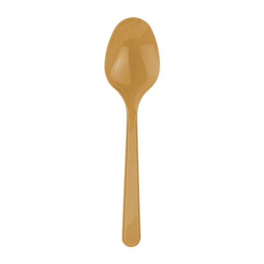 Plastik Kaşık Gold 25'li