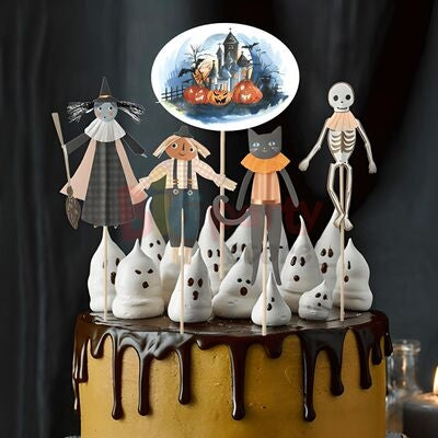 Pasta Üstü Süs Halloween 5'li