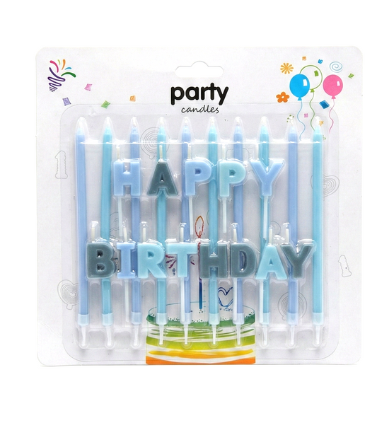 Mavi Happy Birthday 23'lü Doğum Günü Mumu