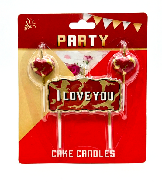 I Love You 3'lü Pasta Mumu