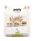 İnşaat Happy Birthday 4'lü Doğum Günü Mumu