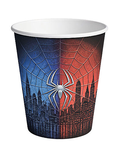 8 Kişilik Spider Karton Tabak + Bardak Seti