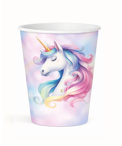 8 Kişilik Unicorn Karton Tabak + Bardak Seti