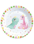 8 Kişilik Baby Dinozor Karton Tabak + Bardak Seti