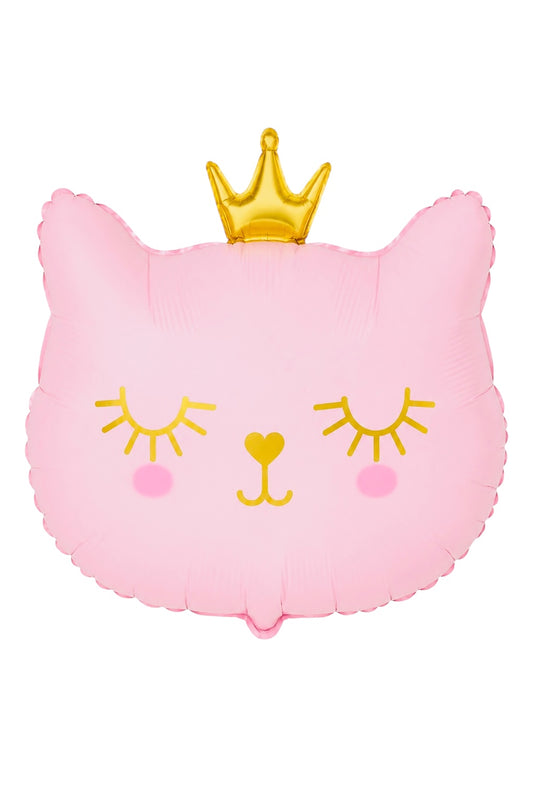 Pembe Kedi Folyo Balon