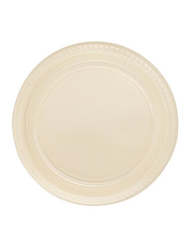 Plastik Tabak Krem 22 cm 25'li