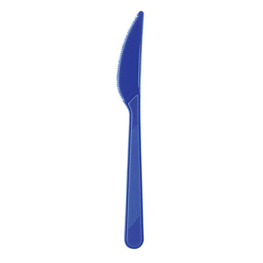 Plastik Bıçak Lacivert 25'li