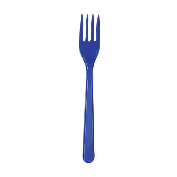 Plastik Çatal Lacivert 25'li