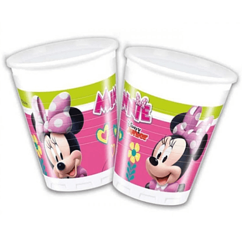 Karton Bardak Minnie Pembe 8'li