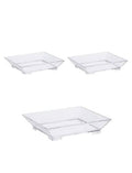 Mika Mini İkramlık Tabak Şeffaf 6x6 cm 50'li