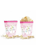 Karton Mısır Kutusu Happy Birthday Pembe 8'li