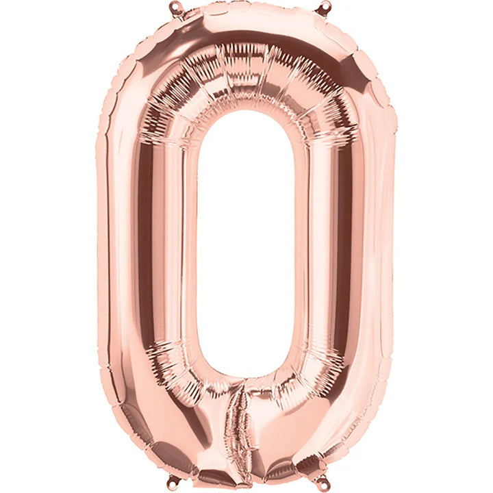 34" Rose Rakam Folyo Balon - 0