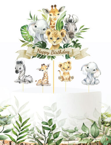 Pasta Üstü Süs Baby Animal 5'li