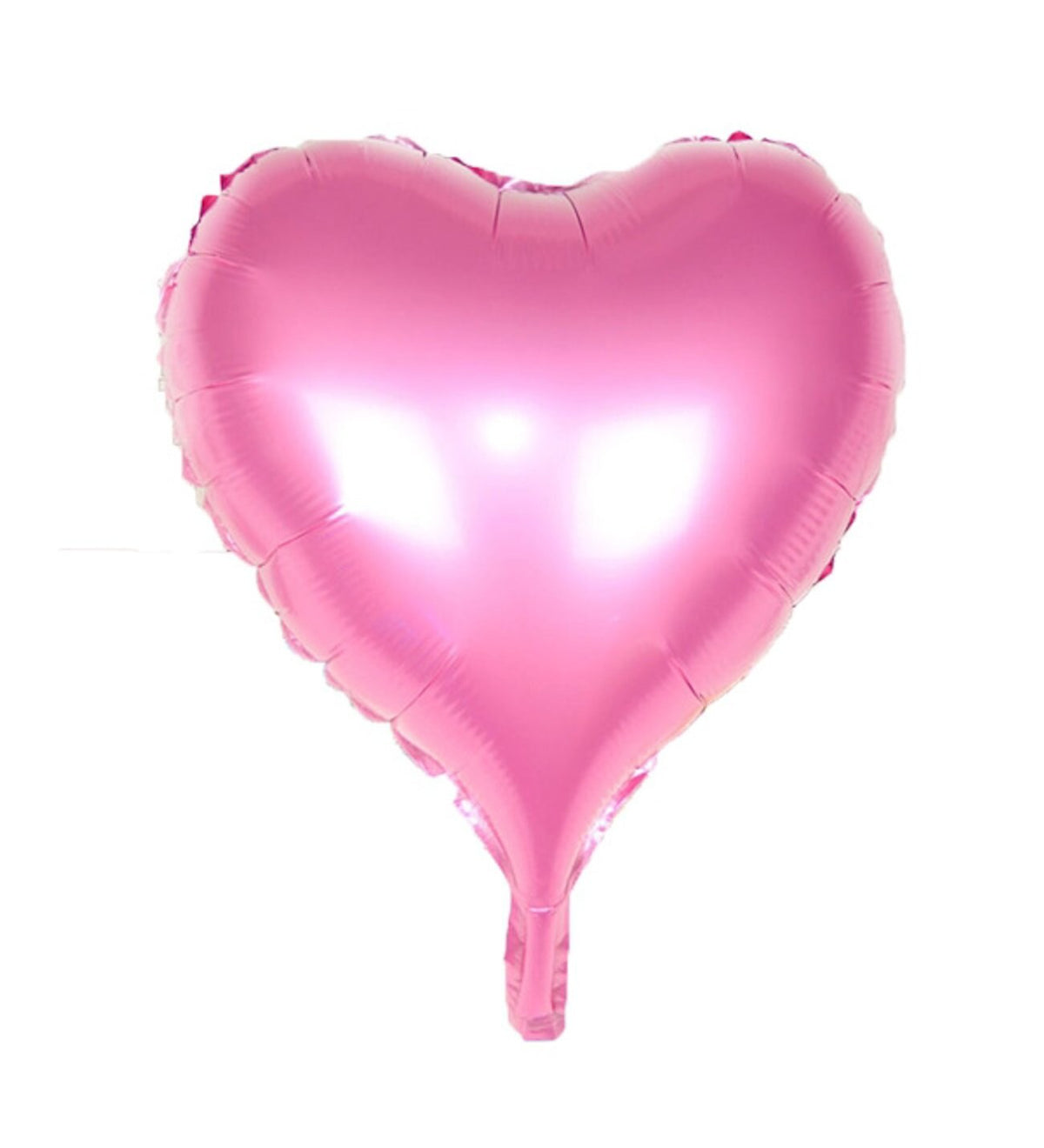 24" Parlak Şeker Pembe Kalp Folyo Balon