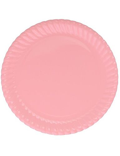 8 Kişilik Pembe Karton Tabak + Bardak Seti