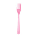 Plastik Çatal Pembe 25'li