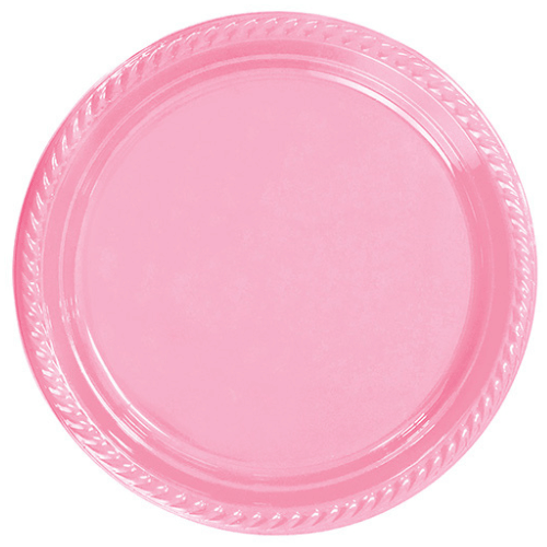 25 Kişilik Pembe Plastik Tabak + Bardak Seti