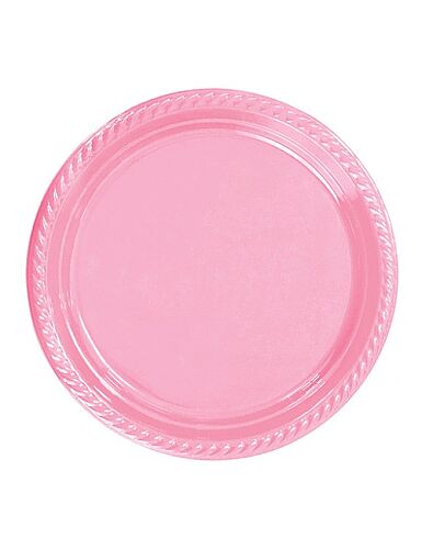 25 Kişilik Pembe Plastik Tabak + Bardak Seti