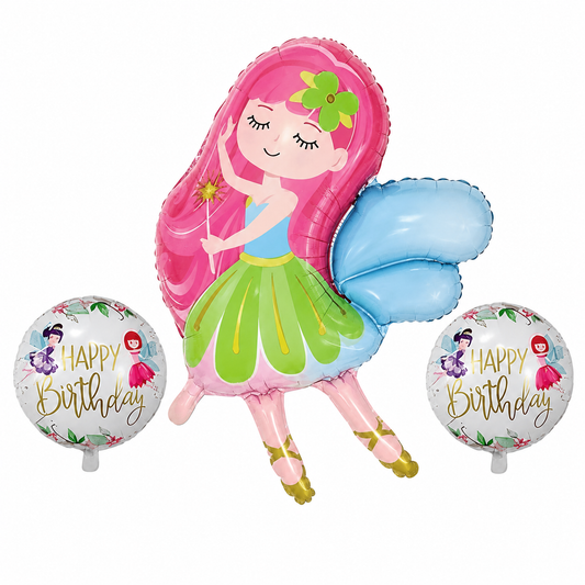 Peri Kız 3'lü Folyo Balon Seti