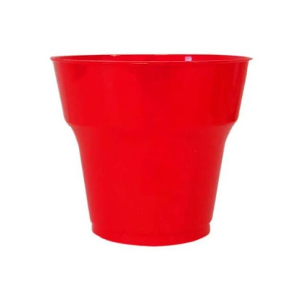 25 Kişilik Kırmızı Plastik Tabak + Bardak Seti