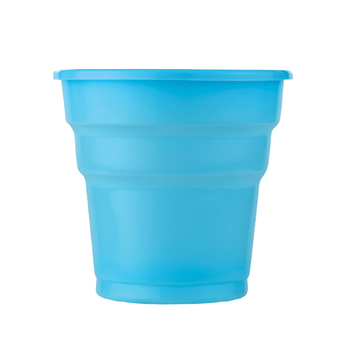 25 Kişilik Açık Mavi Plastik Tabak + Bardak Seti