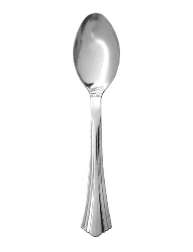 Plastik Kaşık Metal Görünümlü 20'li