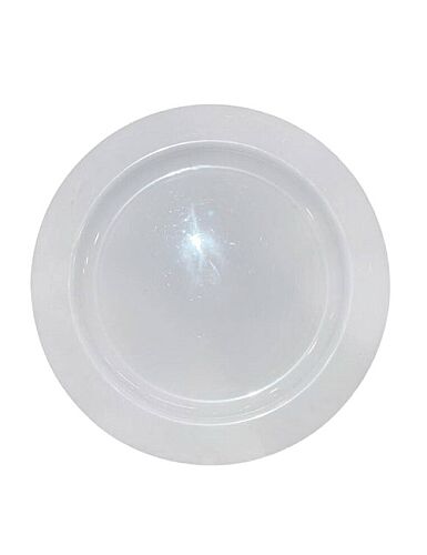 Plastik Tabak Porselen Görünümlü Beyaz 23 cm 10'lu
