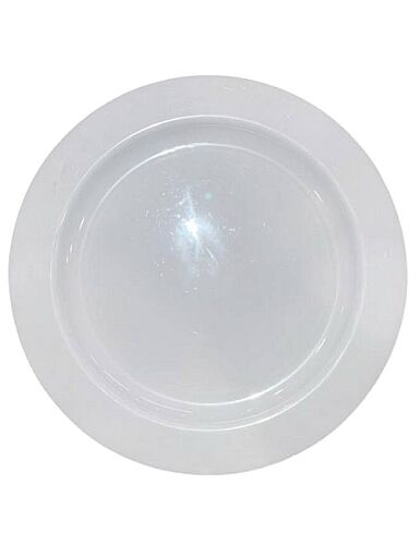 Plastik Tabak Porselen Görünümlü Beyaz 26 cm 10'lu
