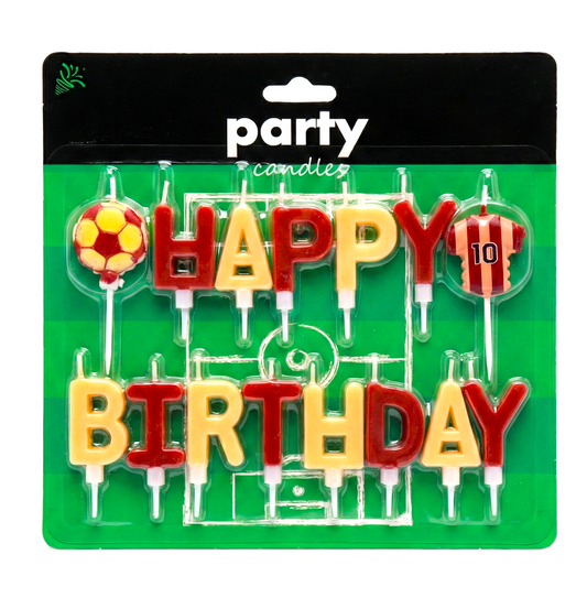 Sarı Kırmızı Happy Birthday Doğum Günü Mumu Seti