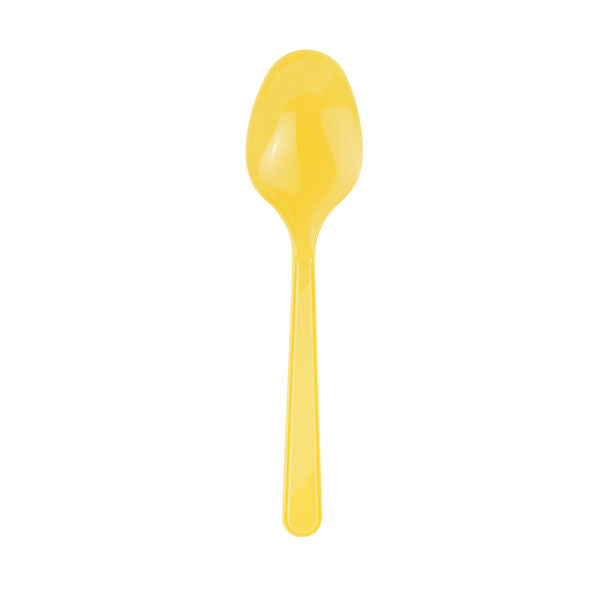 Plastik Kaşık Sarı 25'li
