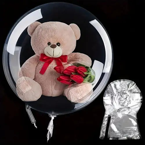 30" Şeffaf Çift Çıkışlı Bobo Balon