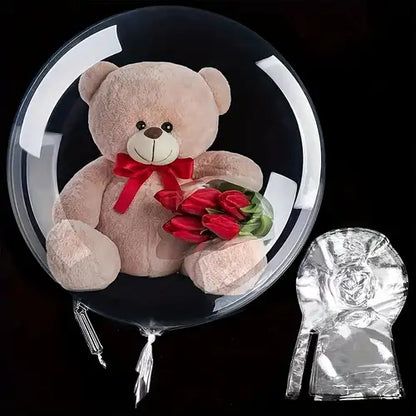 30" Şeffaf Çift Çıkışlı Bobo Balon