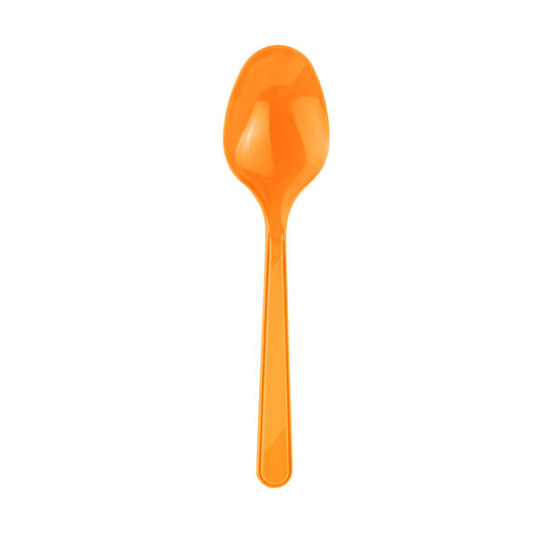Plastik Kaşık Turuncu 25'li