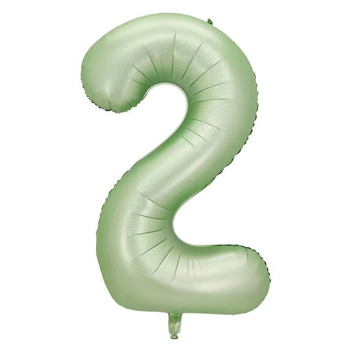 40" Yeşil Rakam Folyo Balon - 2
