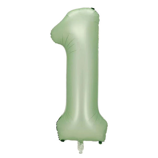 40" Yeşil Rakam Folyo Balon - 1