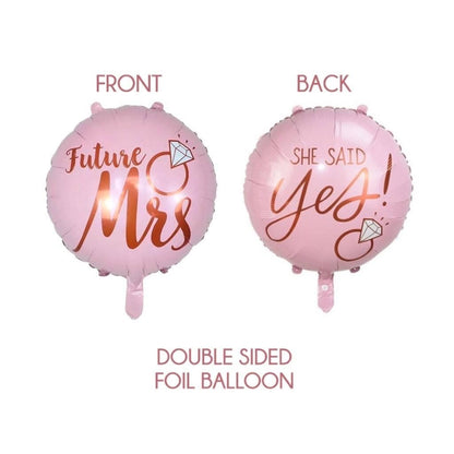 24" She Said Yes Yuvarlak Folyo Balon