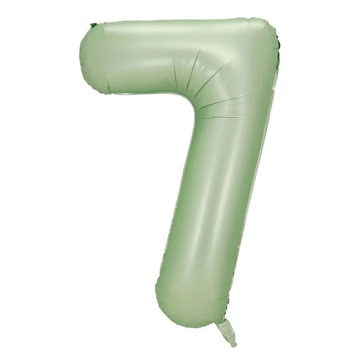 40" Yeşil Rakam Folyo Balon - 7