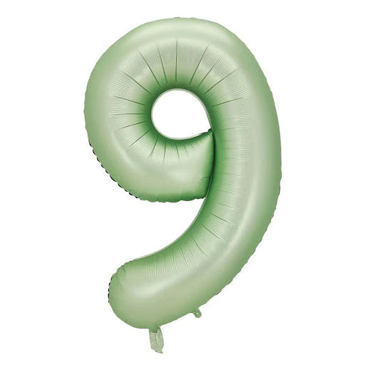 40" Yeşil Rakam Folyo Balon - 9