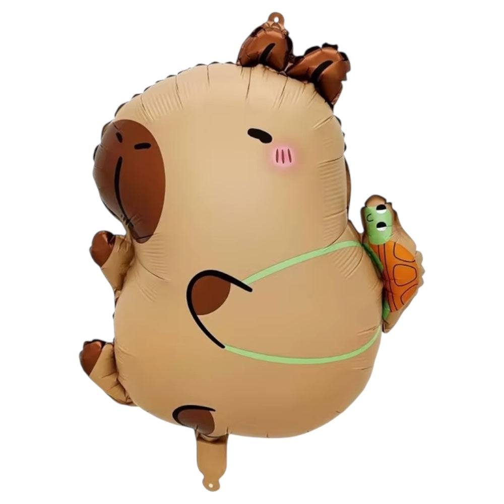 Kaplumbağalı Kapibara Folyo Balon