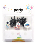 Uzay Happy Birthday 4'lü Doğum Günü Mumu